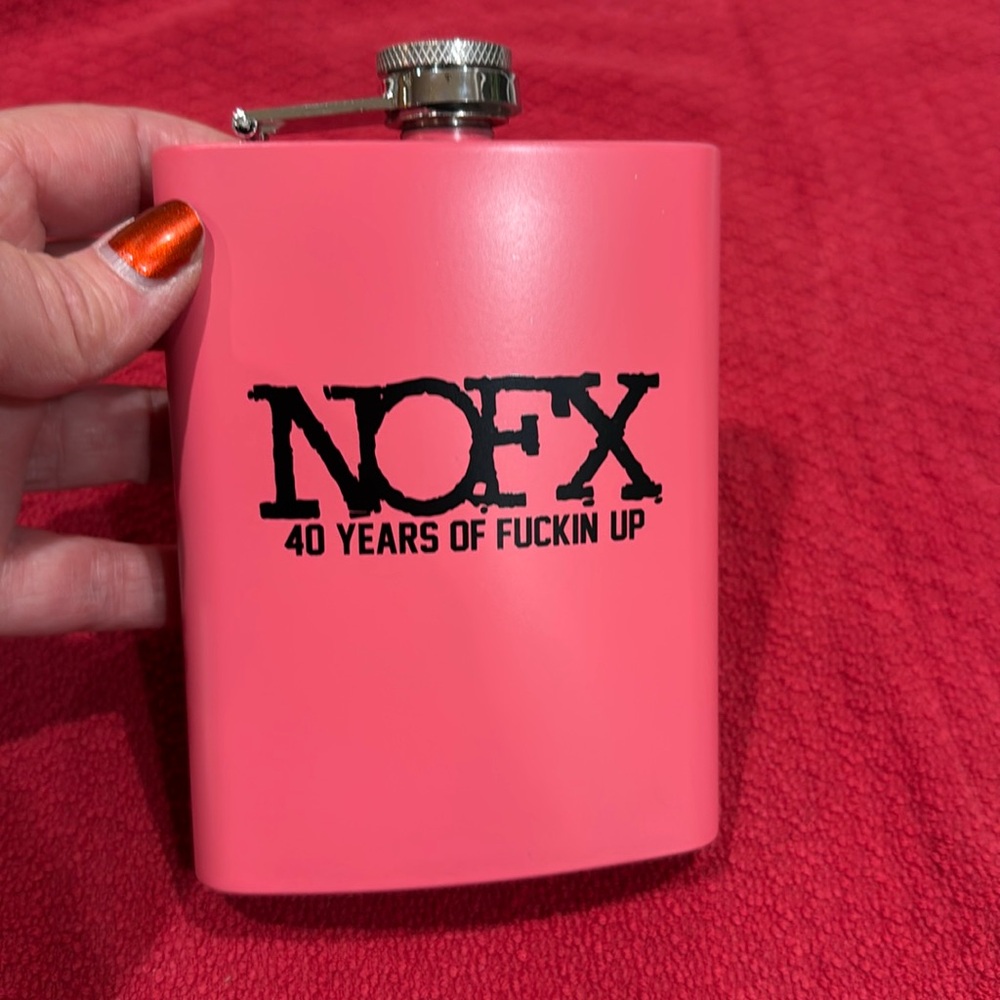 NOFX Limited Edition 8oz Flask from San Pedro final show Bro package